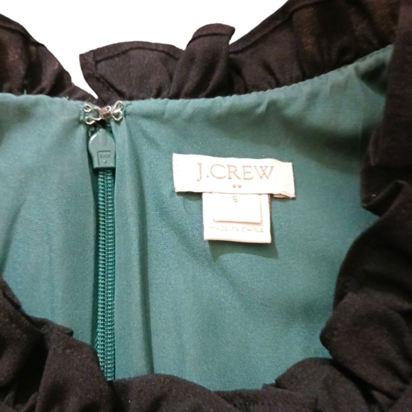 J. Crew Emerald Green Sleveless Midi Dress Size 6 - Picture 6 of 8